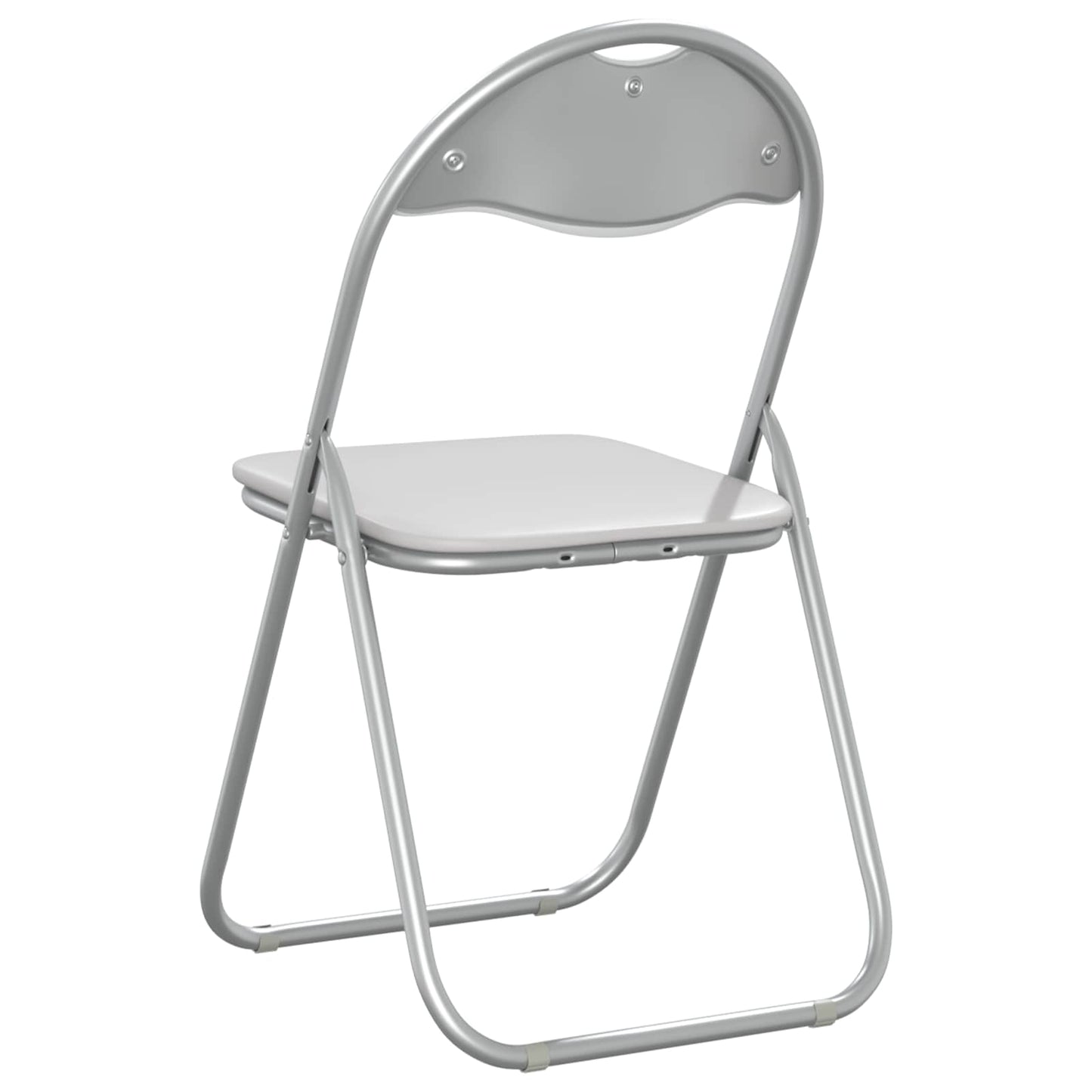 Sammenleggbart stol 8 pcs Hvit og Grå 48 x 43,5 x 81 cm