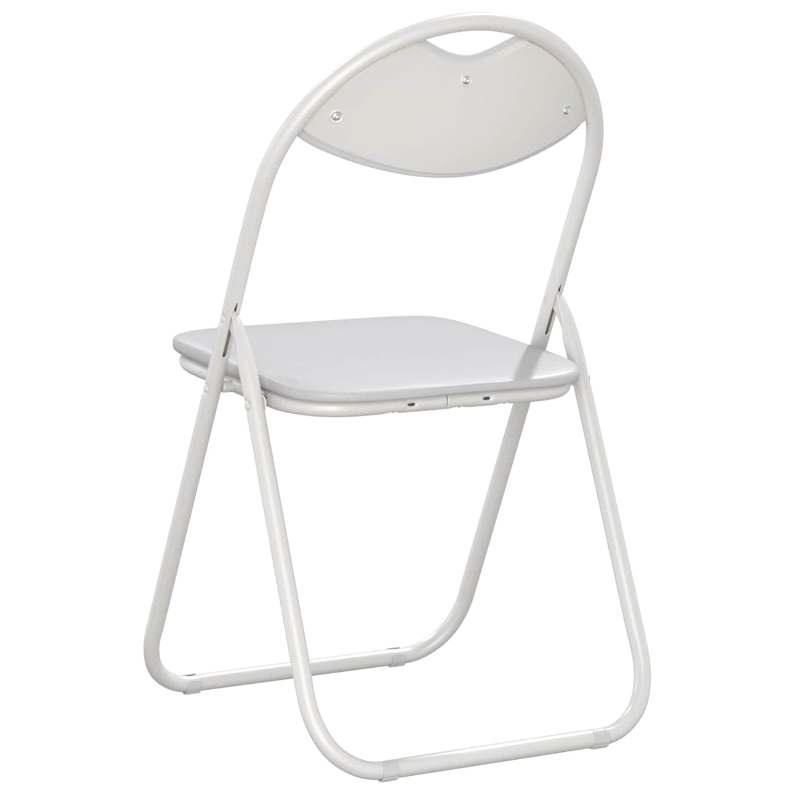 Samlebar Dinning Stol 2 pcs Hvit 48 x 43,5 x 81 cm PVC stål vidaXL