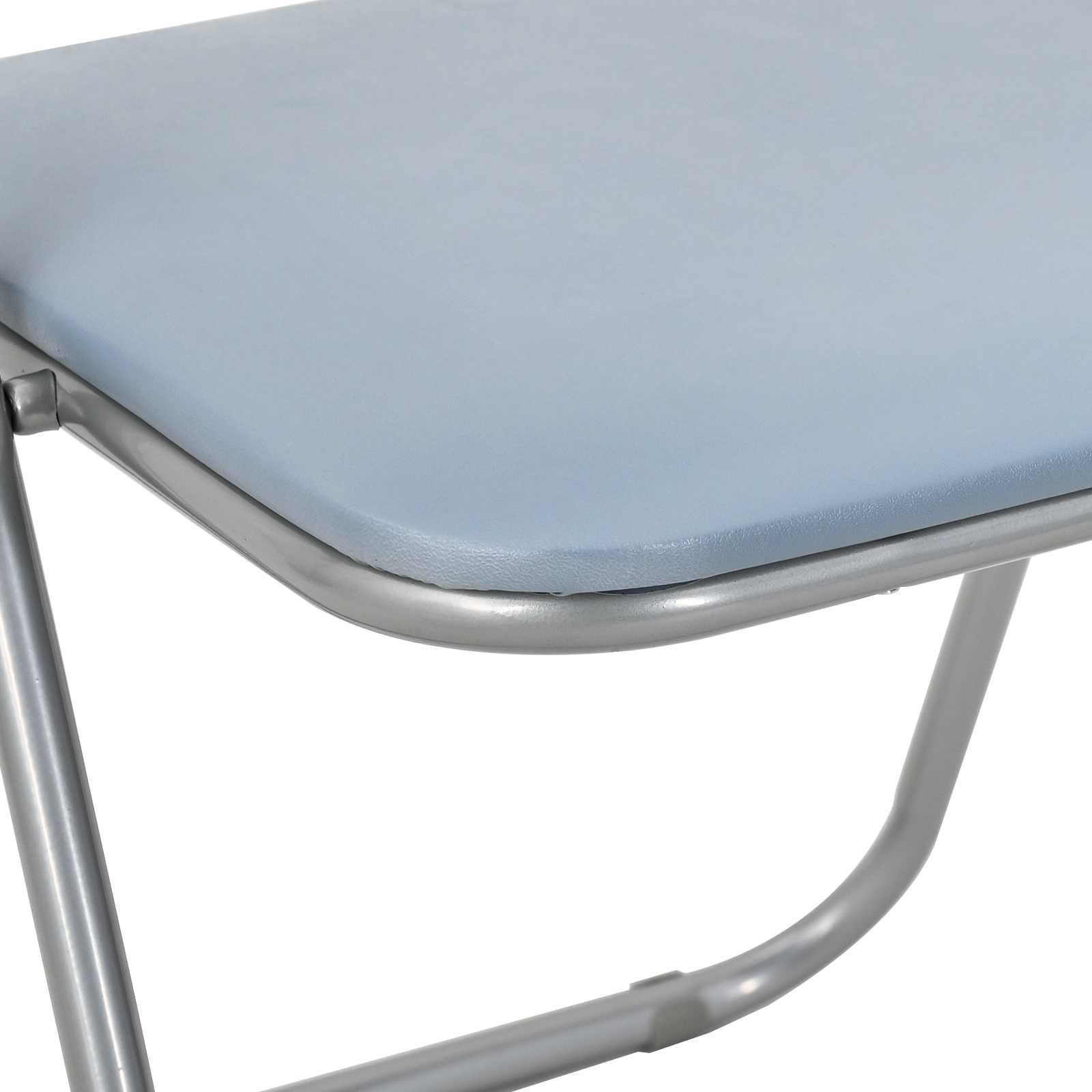 Samlebar Dinning Stol 2 pcs Grå 48 x 43,5 x 81 cm PVC stål vidaXL