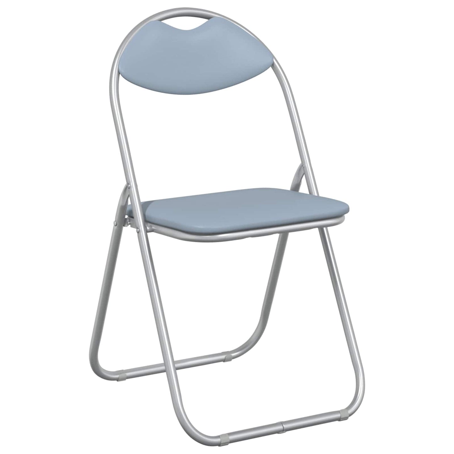 Samlebar Dinning Stol 2 pcs Grå 48 x 43,5 x 81 cm PVC stål vidaXL