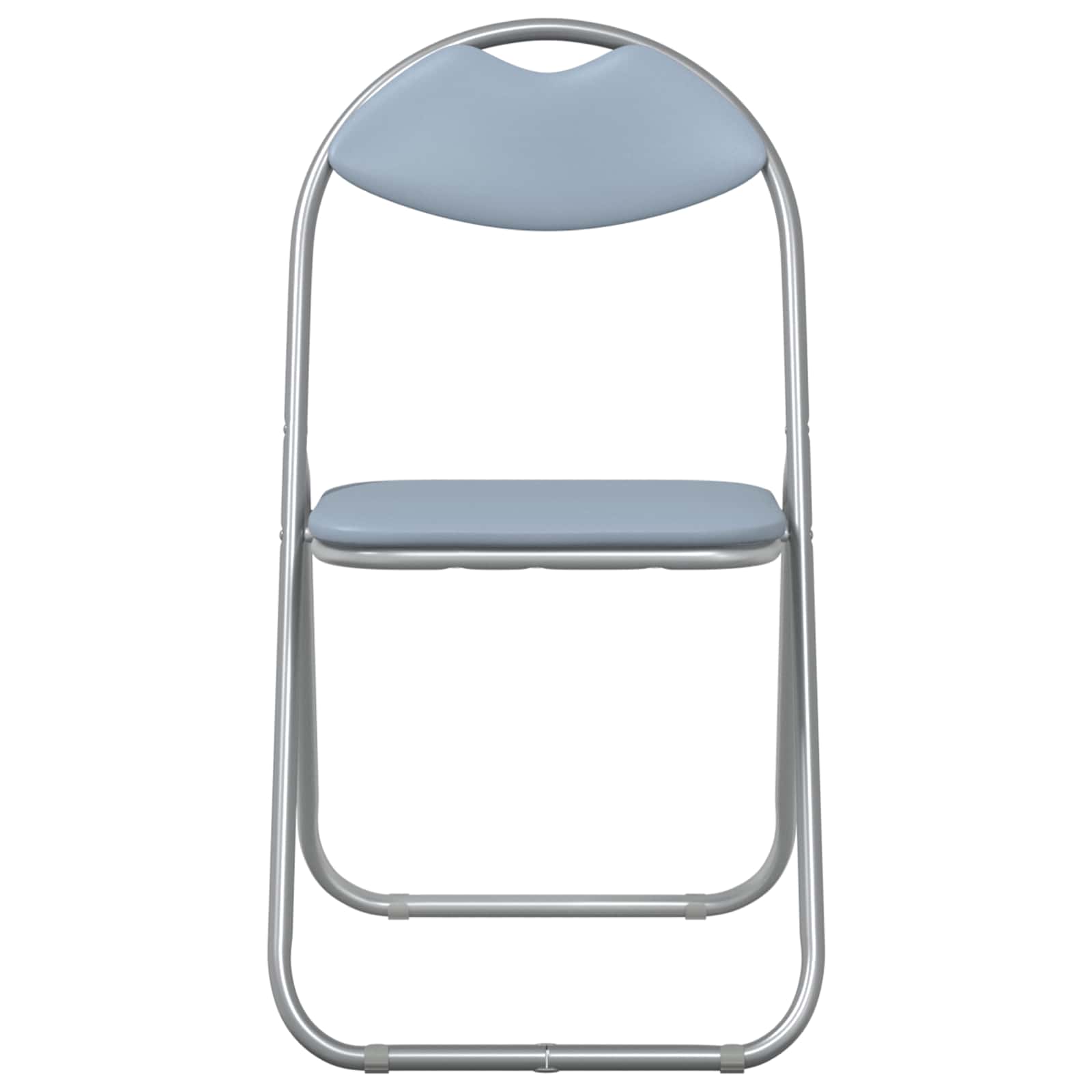Samlebar Dinning Stol 2 pcs Grå 48 x 43,5 x 81 cm PVC stål vidaXL
