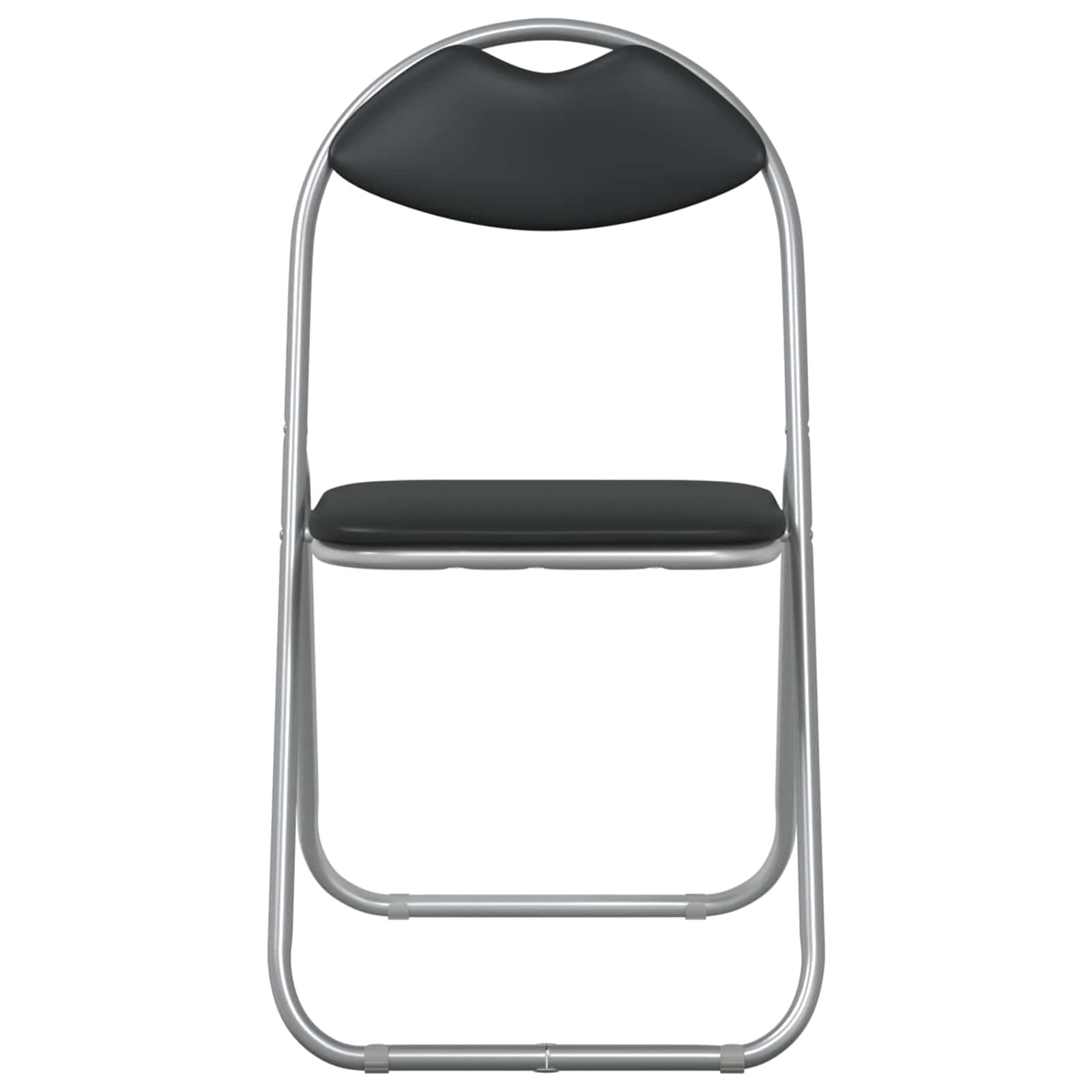 Samlebar Dinning Stol 8 pcs Svart 48 x 43,5 x 81 cm PVC stål vidaXL