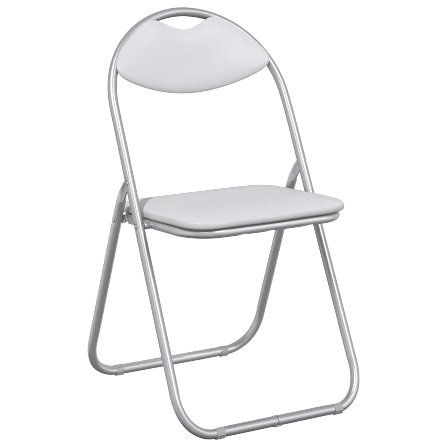 Samlebar Dinning Stol 8 pcs Hvit 48 x 43,5 x 81 cm PVC stål vidaXL