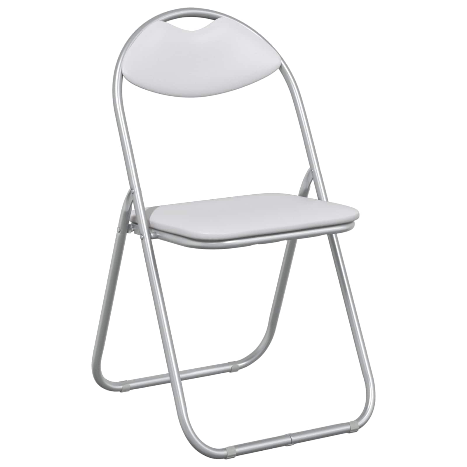 Samlebar Dinning Stol 8 pcs Hvit 48 x 43,5 x 81 cm PVC stål vidaXL