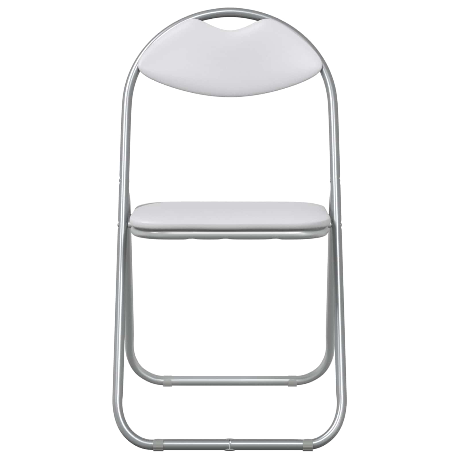 Samlebar Dinning Stol 8 pcs Hvit 48 x 43,5 x 81 cm PVC stål vidaXL