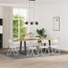 Samlebar Dinning Stol 8 pcs Hvit 48 x 43,5 x 81 cm PVC stål vidaXL