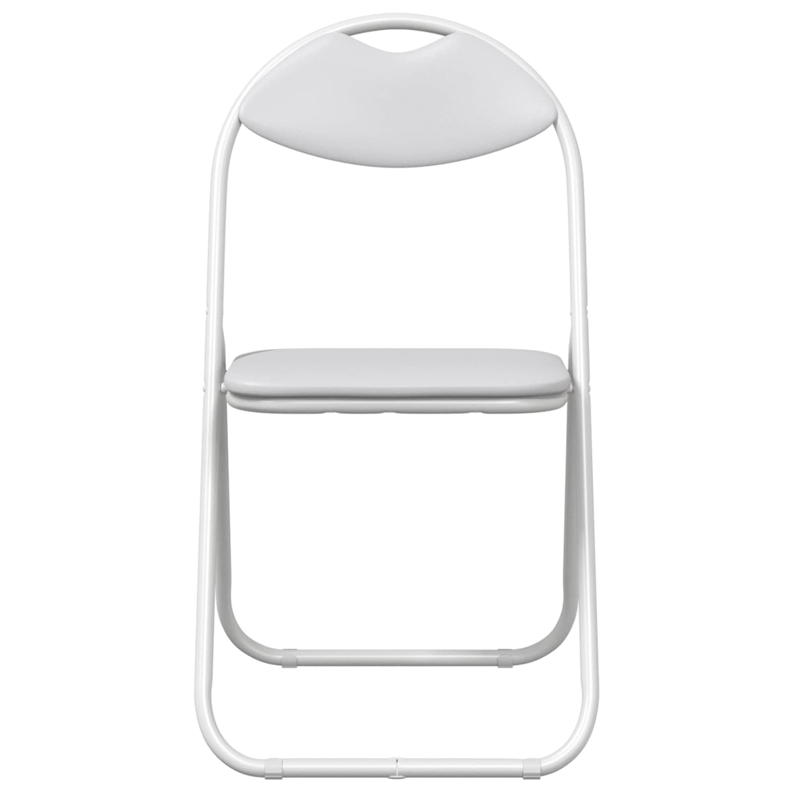 Samlebar Dinning Stol 8 pcs Hvit 48 x 43,5 x 81 cm PVC stål vidaXL
