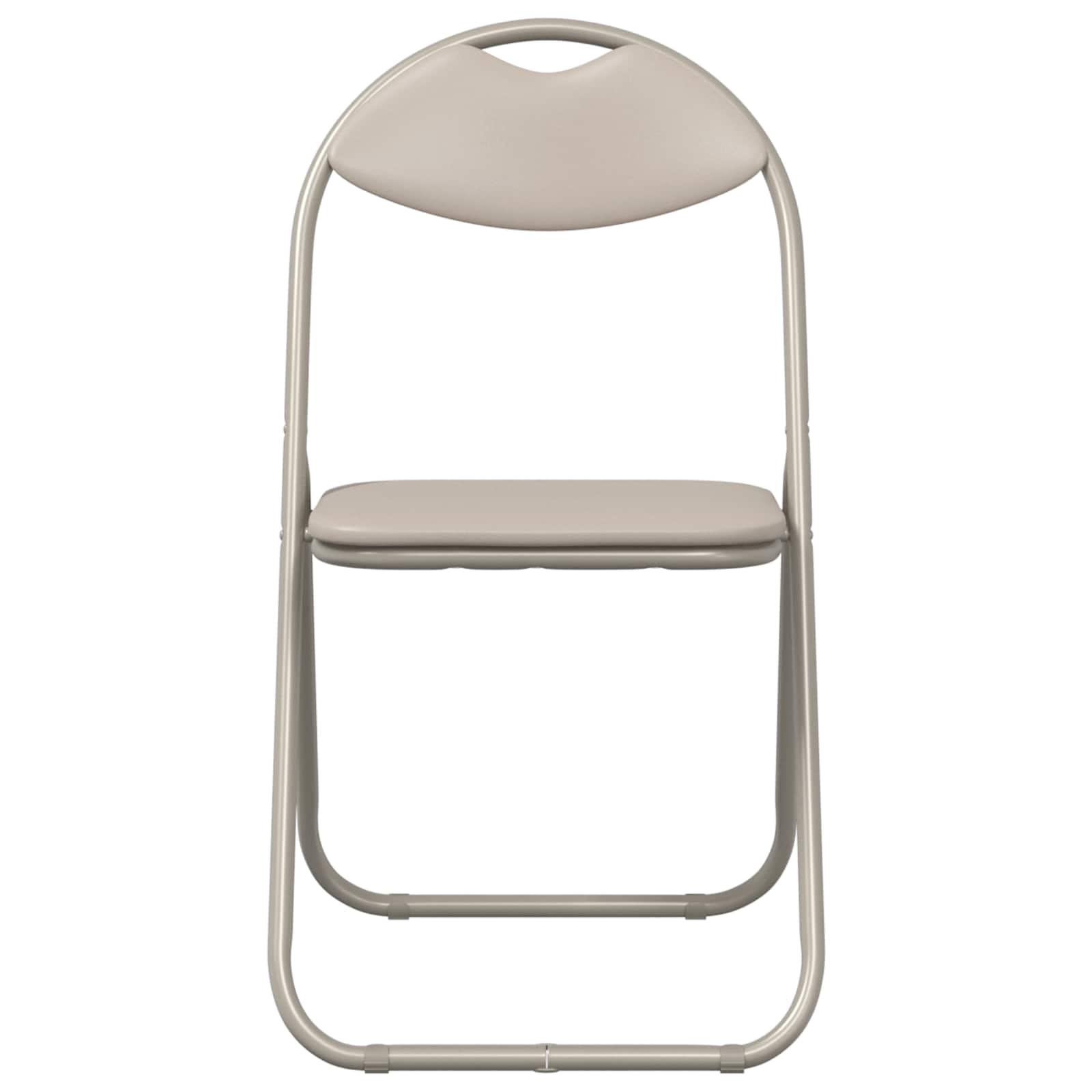 Samlebar Dinning Stol 8 pcs sand 48 x 43,5 x 81 cm PVC stål vidaXL