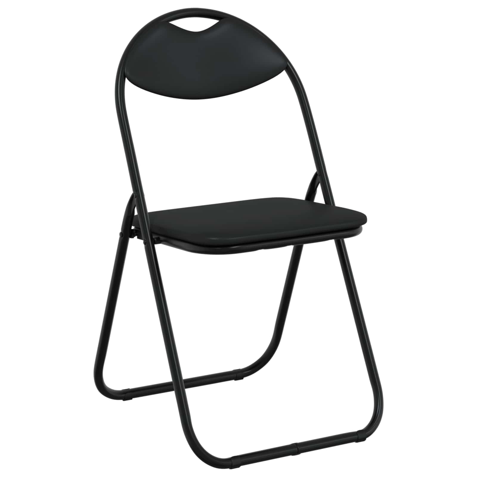 Samlebar Dinning Stol 8 pcs Svart 48 x 43,5 x 81 cm PVC stål vidaXL