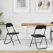 Sammenleggbart stol 2 pcs Svart 48 x 44 x 78 cm Fløyel