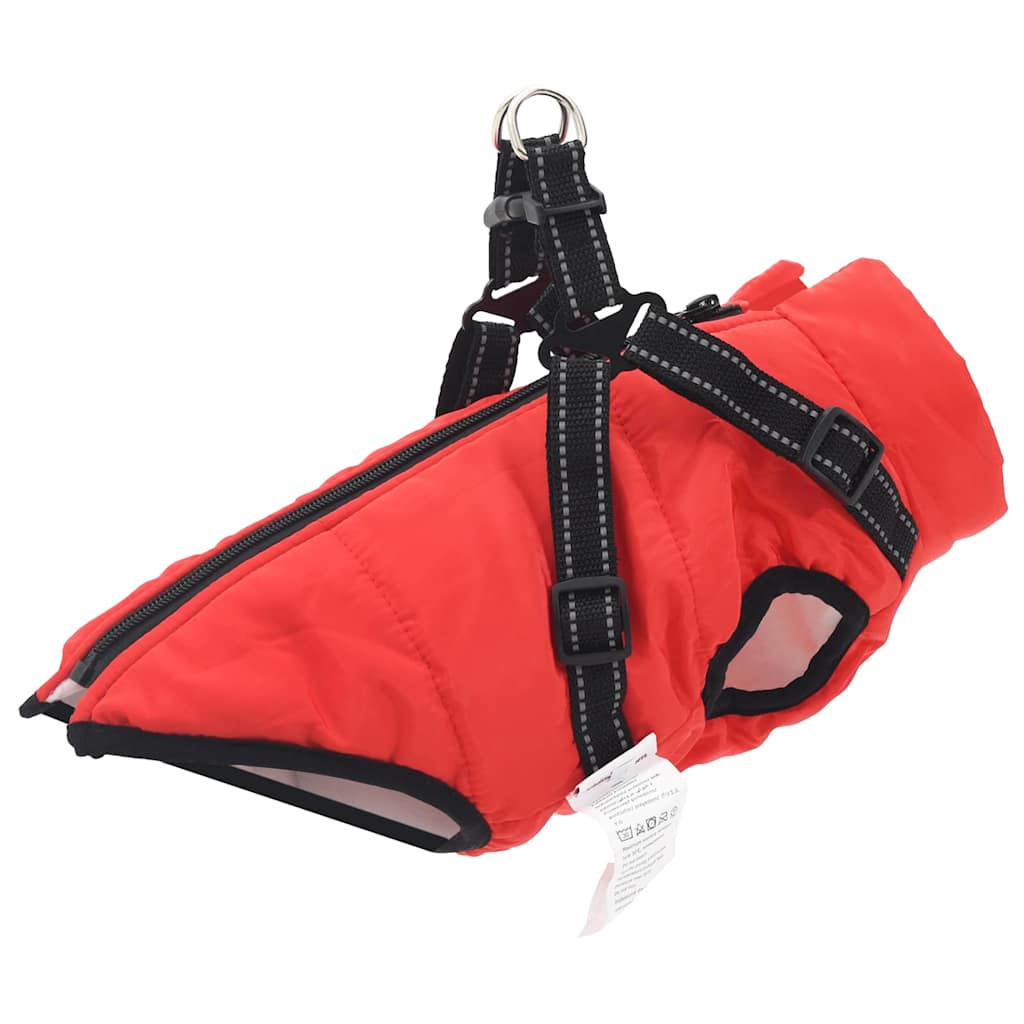 Hund Frakk Rød L32 Fleece og polyester