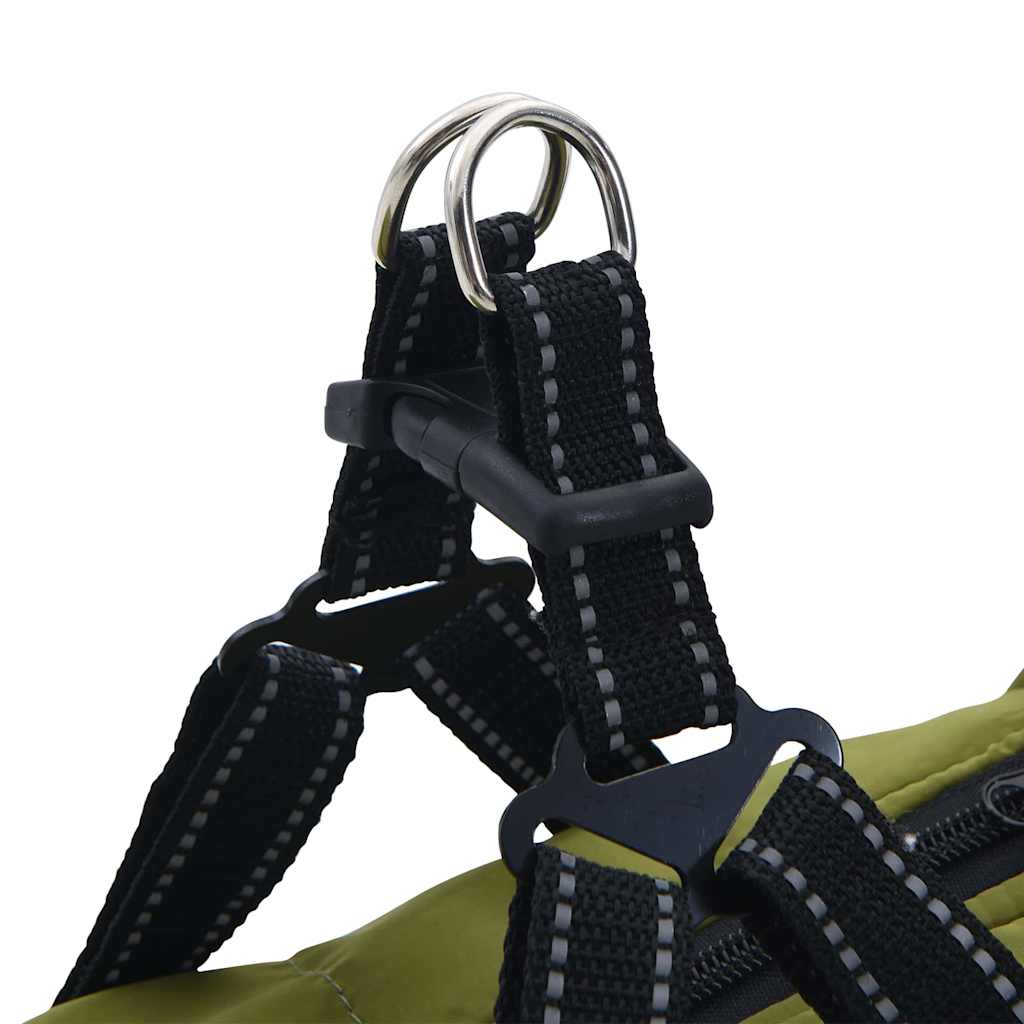 Hund Frakk Army grønn L24 Fleece og polyester