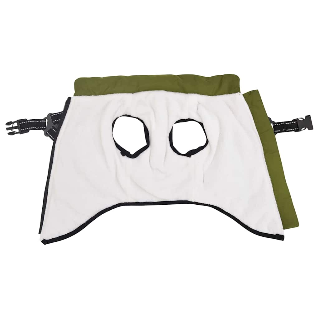 Hund Frakk Army grønn L28 Fleece og polyester