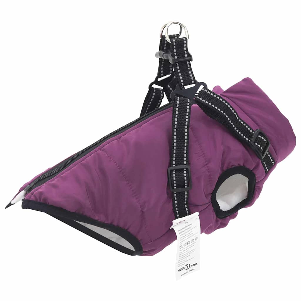 Hund Frakk Lilla L36 Fleece og polyester