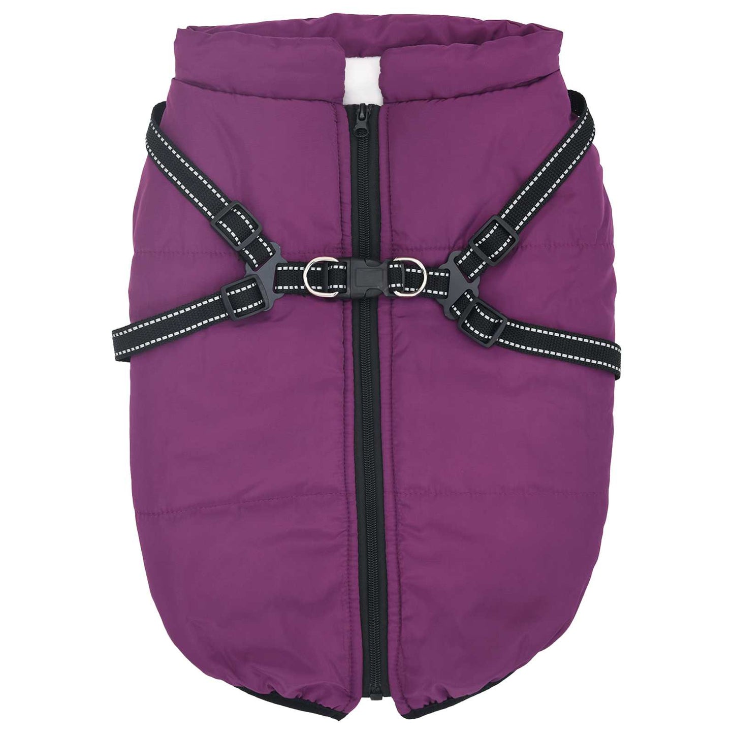Hund Frakk Lilla L68 Fleece og polyester