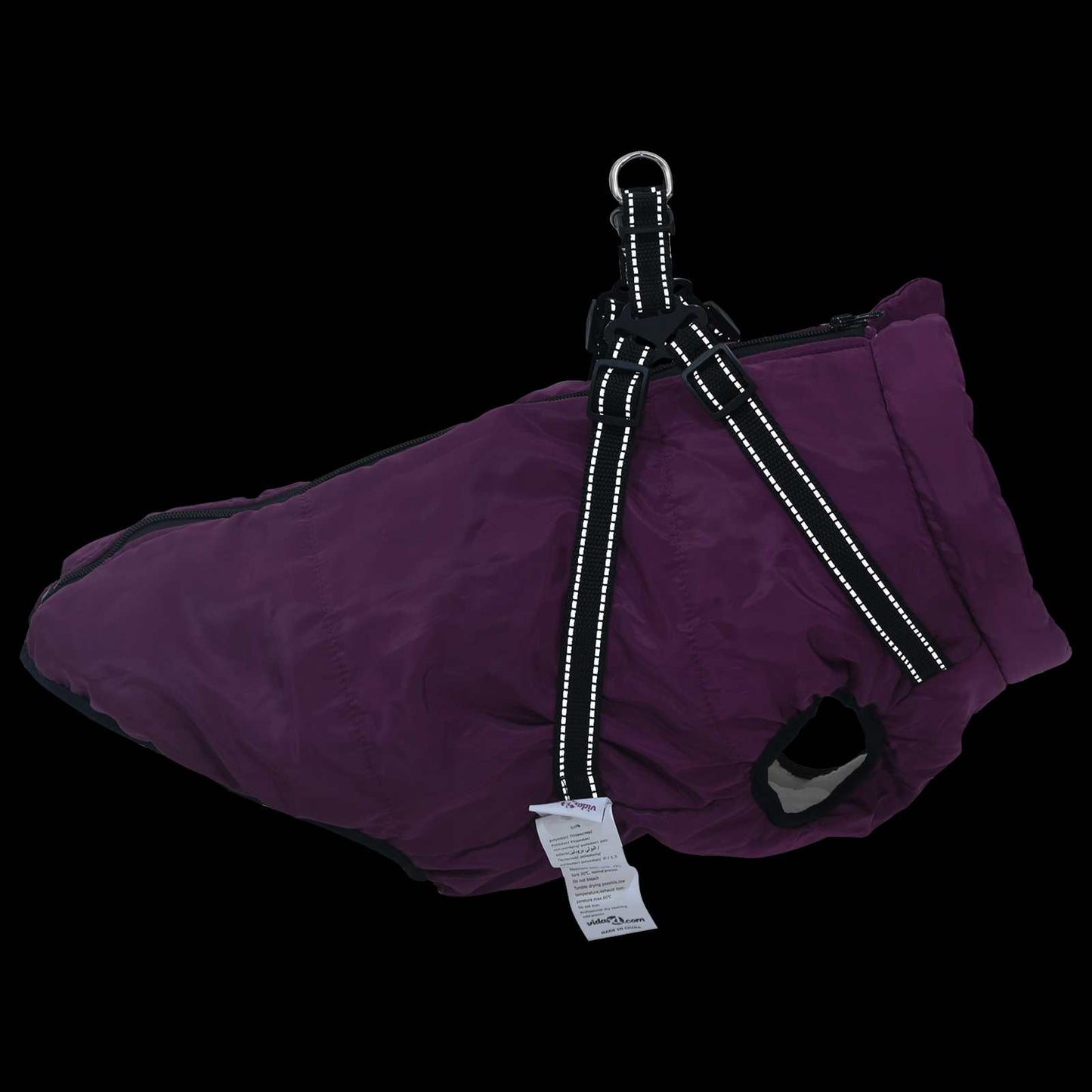 Hund Frakk Lilla L68 Fleece og polyester