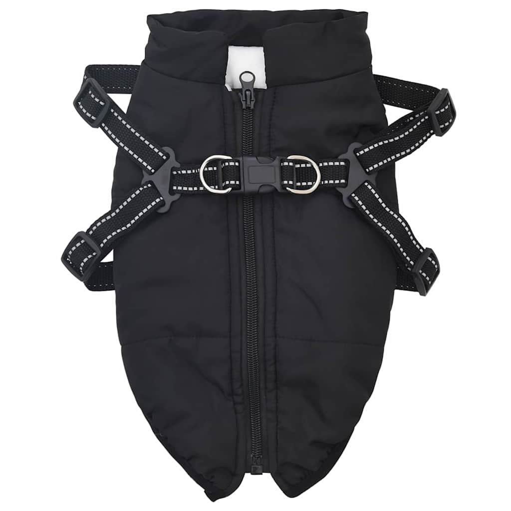 Hund Frakk Svart L36 Fleece og polyester