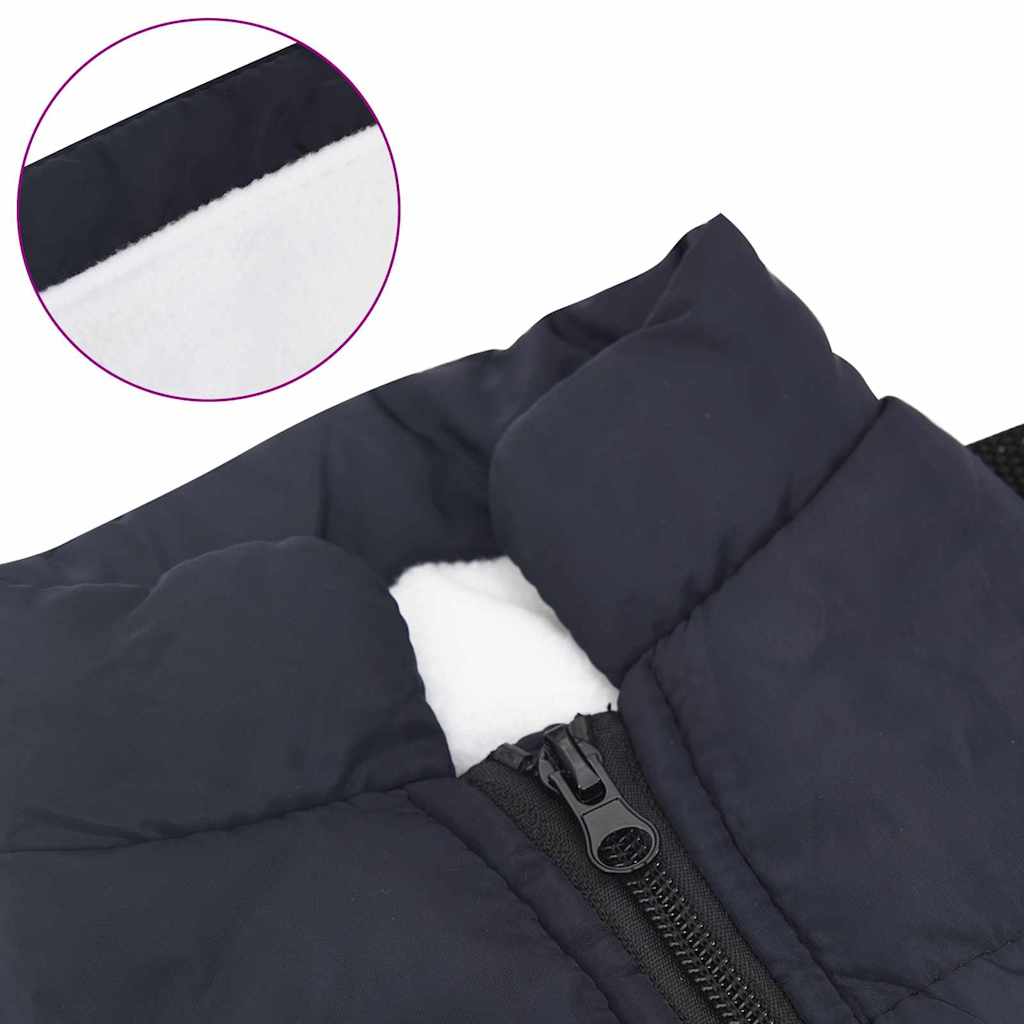 Hund Frakk Marineblå L24 Fleece og polyester