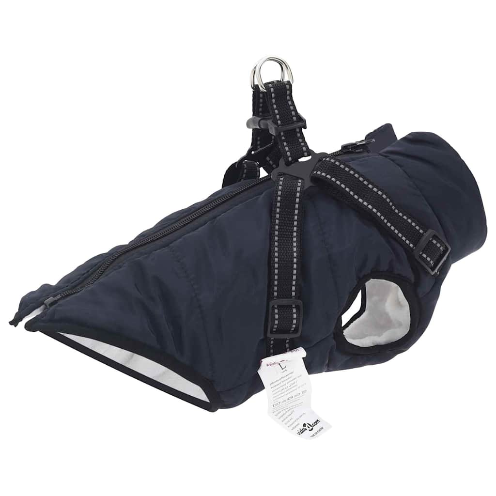 Hund Frakk Marineblå L24 Fleece og polyester