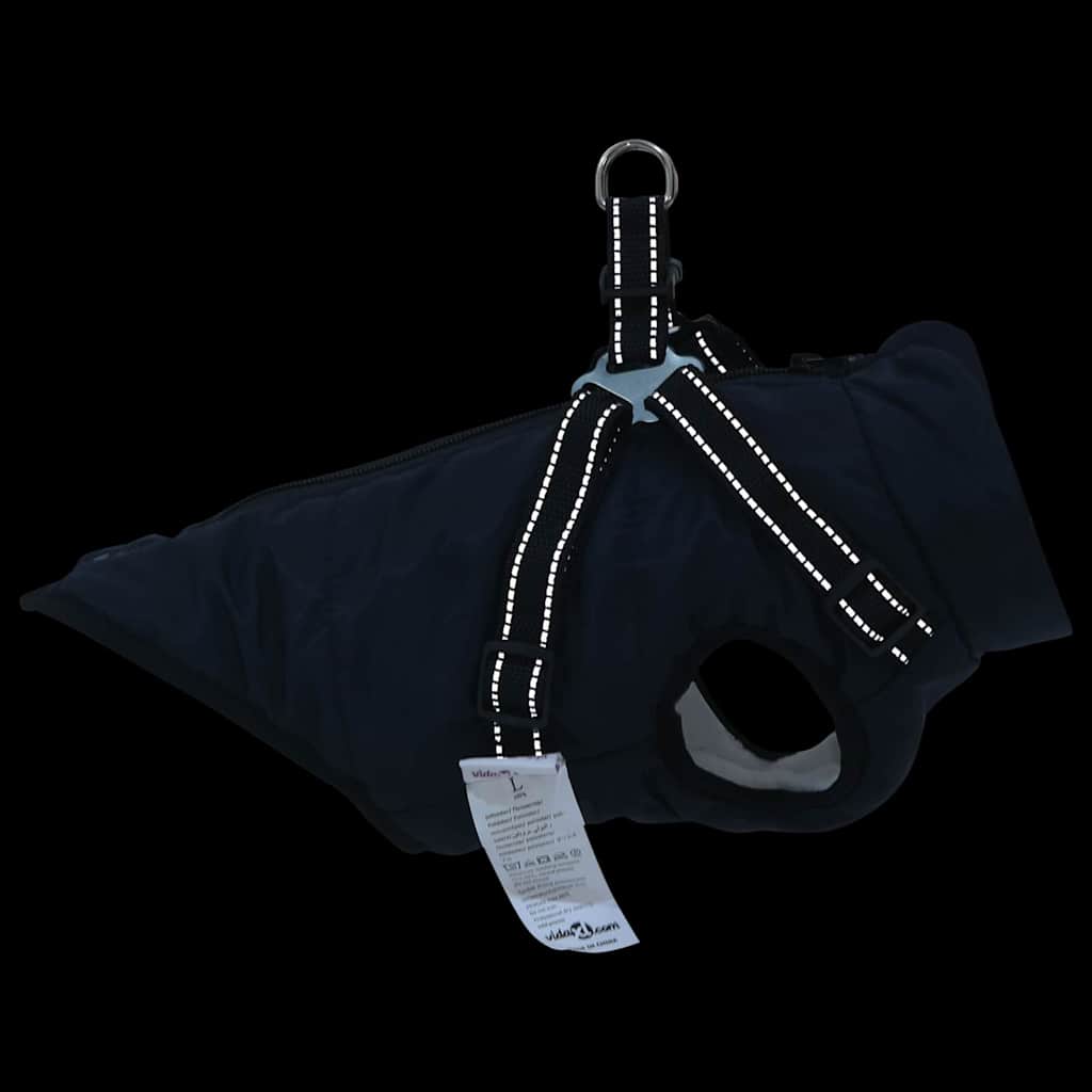 Hund Frakk Marineblå L28 Fleece og polyester