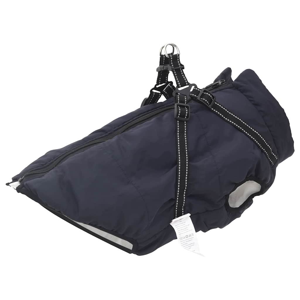Hund Frakk Marineblå L44 Fleece og polyester