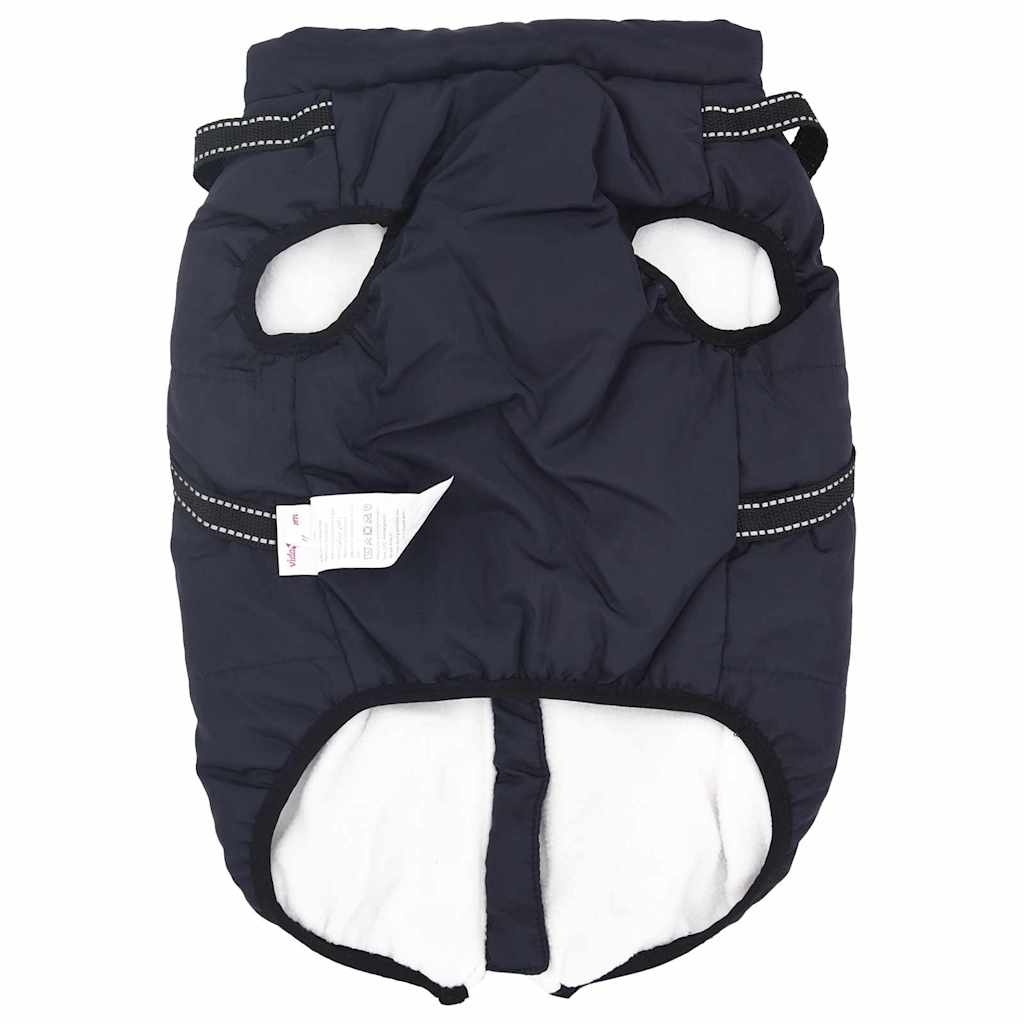Hund Frakk Marineblå L48 Fleece og polyester