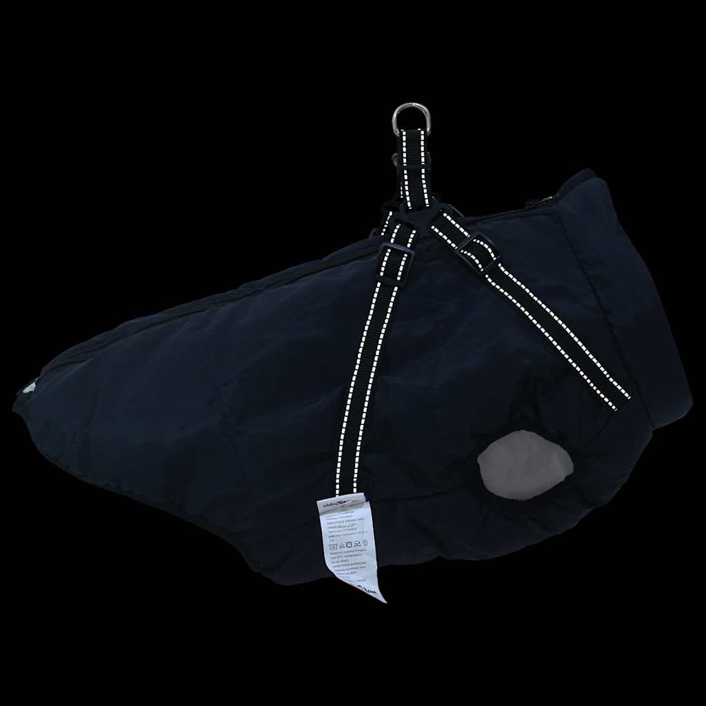 Hund Frakk Marineblå L48 Fleece og polyester