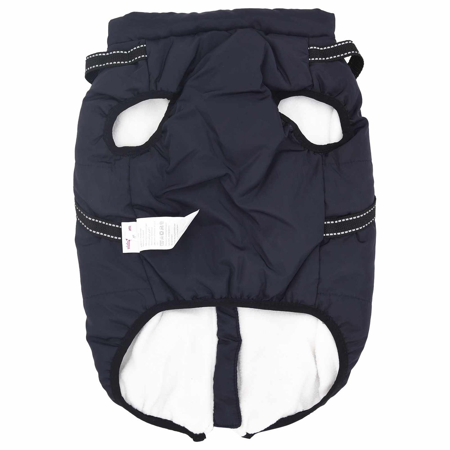 Hund Frakk Marineblå L52 Fleece og polyester
