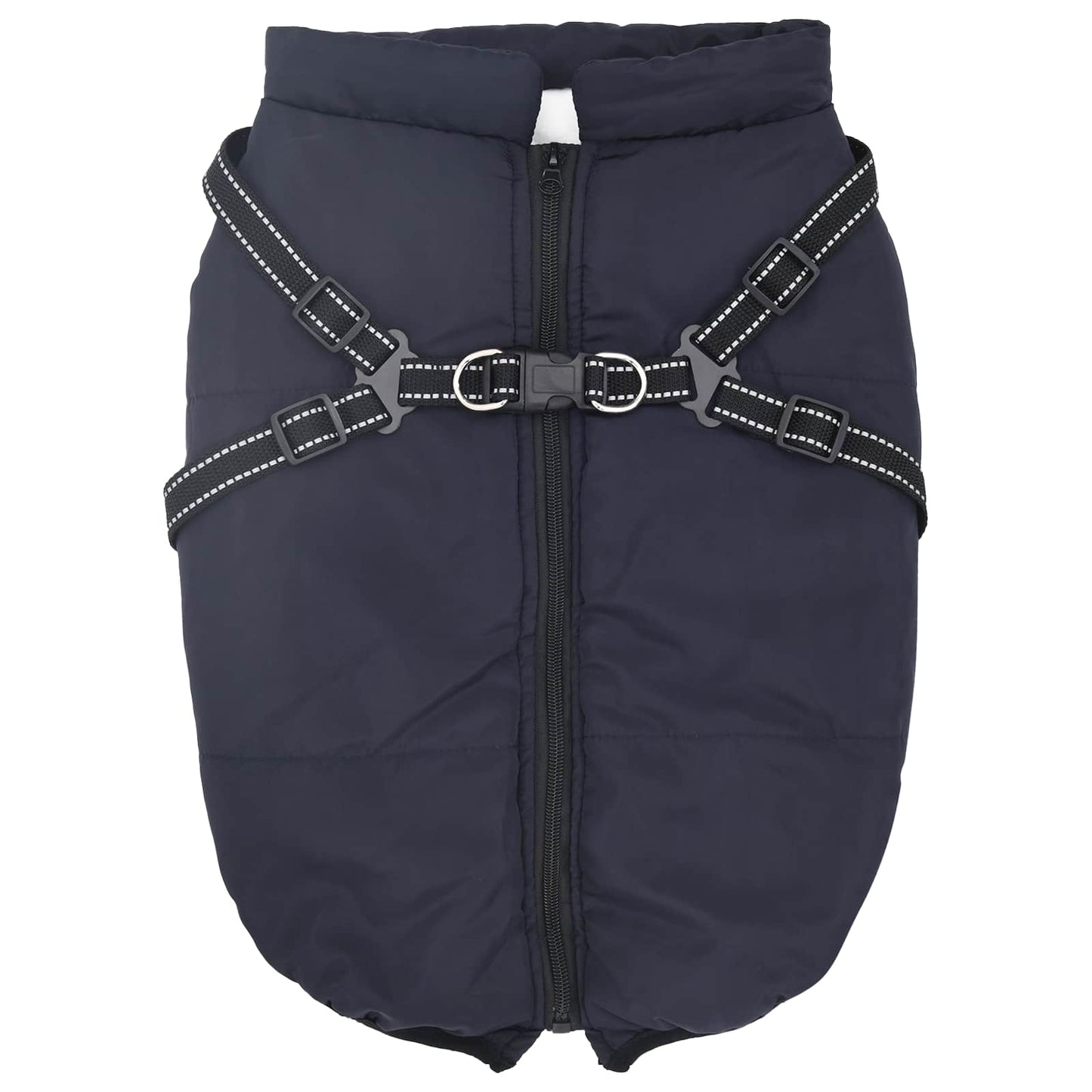Hund Frakk Marineblå L52 Fleece og polyester
