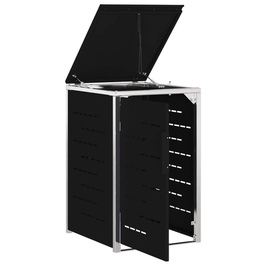 Avfallsbeholderoppbevaring Svart 77,5 x 69 x 112,5 cm