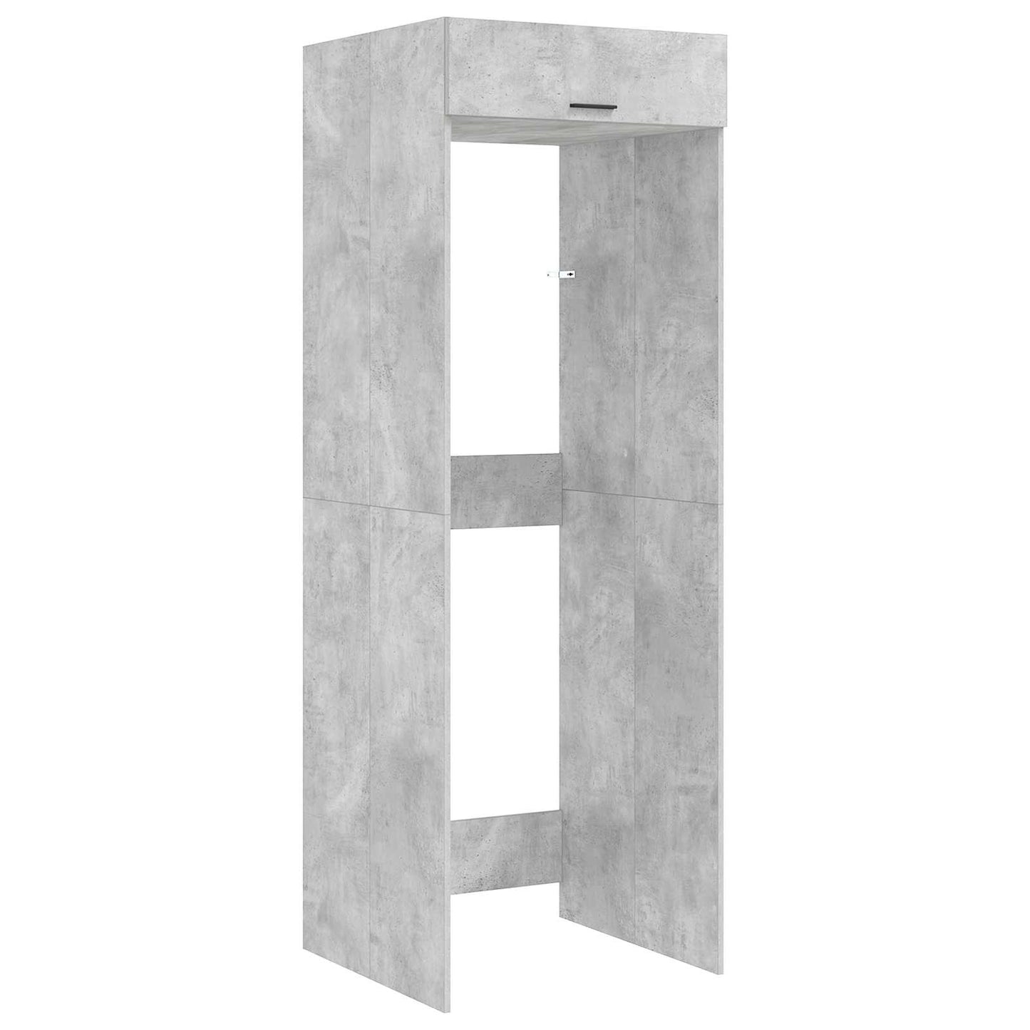 Vaskemaskin skap Betong 67,5 x 68 x 200 cm Konstruert tre