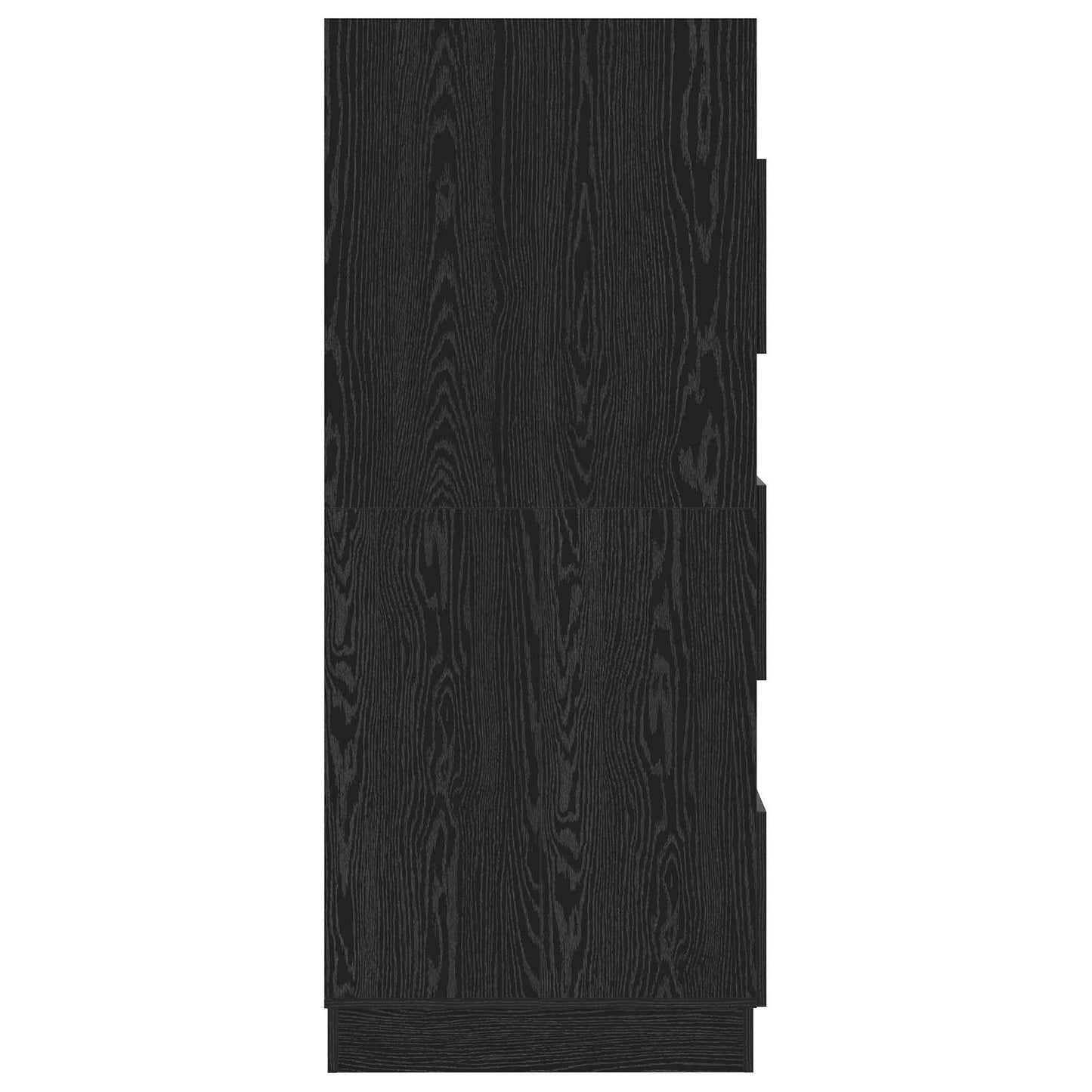 Vaskeromskap med dør Svart Eik 50 x 68 x 162 cm Konstruert tre