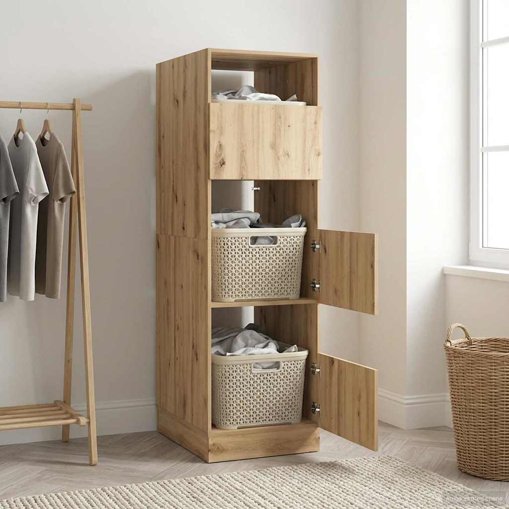 Vaskeromskap Artisan Eik 50 x 68 x 162 cm Konstruert tre