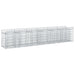 Gabion hevet seng 2 pcs sølv 300 x 50 x 60 cm Galvanisert Stål vidaXL