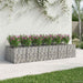 Gabion hevet seng 2 pcs Sølv