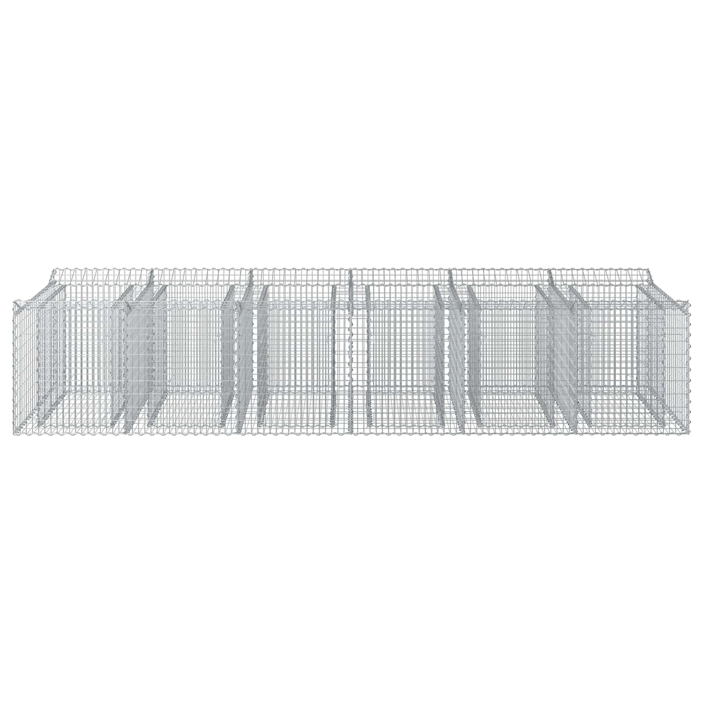 Gabion hevet seng 2 pcs Sølv