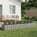 Gabion hevet seng 3 pcs Sølv