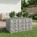 Gabion hevet seng 2 pcs Sølv