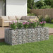 Gabion hevet seng 2 pcs Sølv