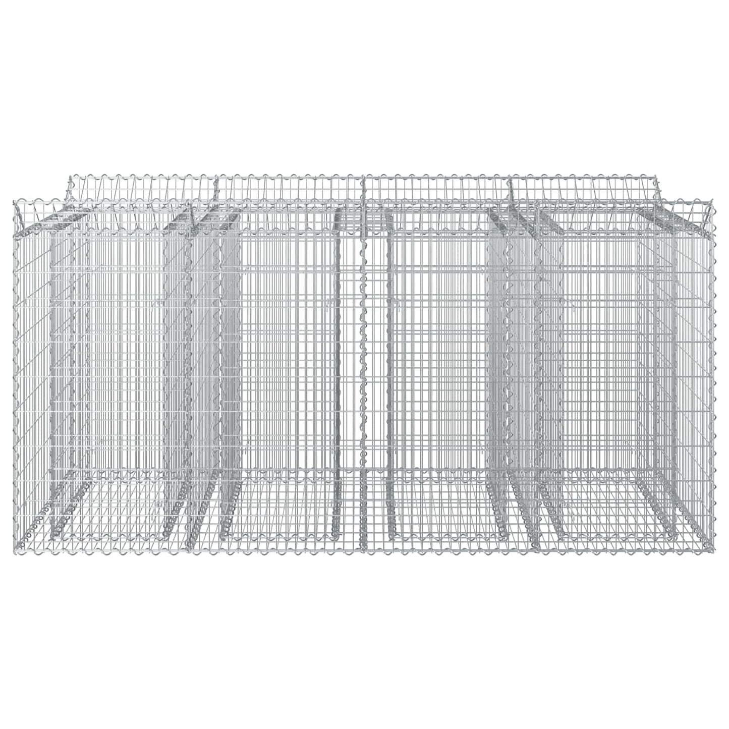 Gabion hevet seng 2 pcs Sølv