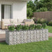 Gabion hevet seng 3 pcs Sølv