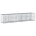 Gabion hevet seng 2 pcs sølv 260 x 60 x 55 cm Galvanisert Stål vidaXL