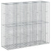 Gabion hevet seng 2 pcs sølv 170 x 50 x 150 cm Galvanisert Stål vidaXL