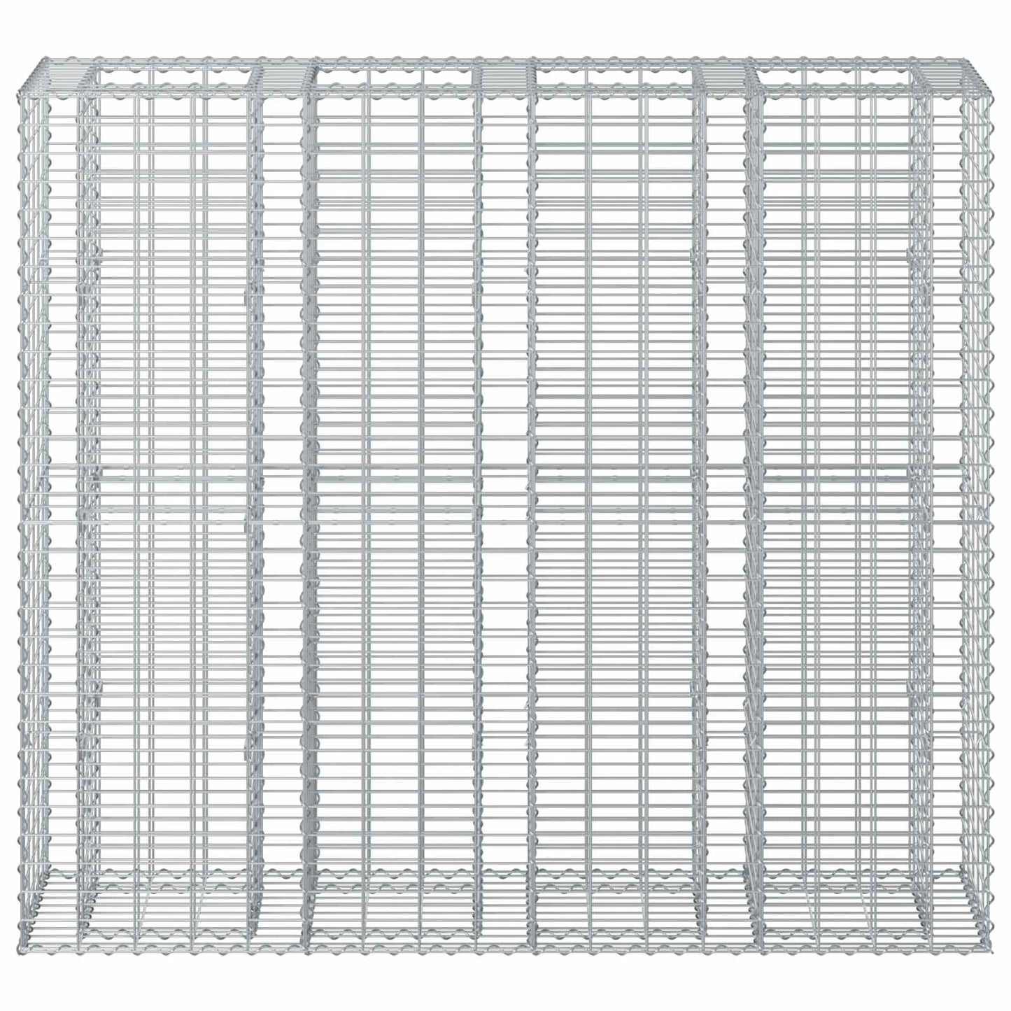Gabion hevet seng 2 pcs sølv 170 x 50 x 150 cm Galvanisert Stål vidaXL