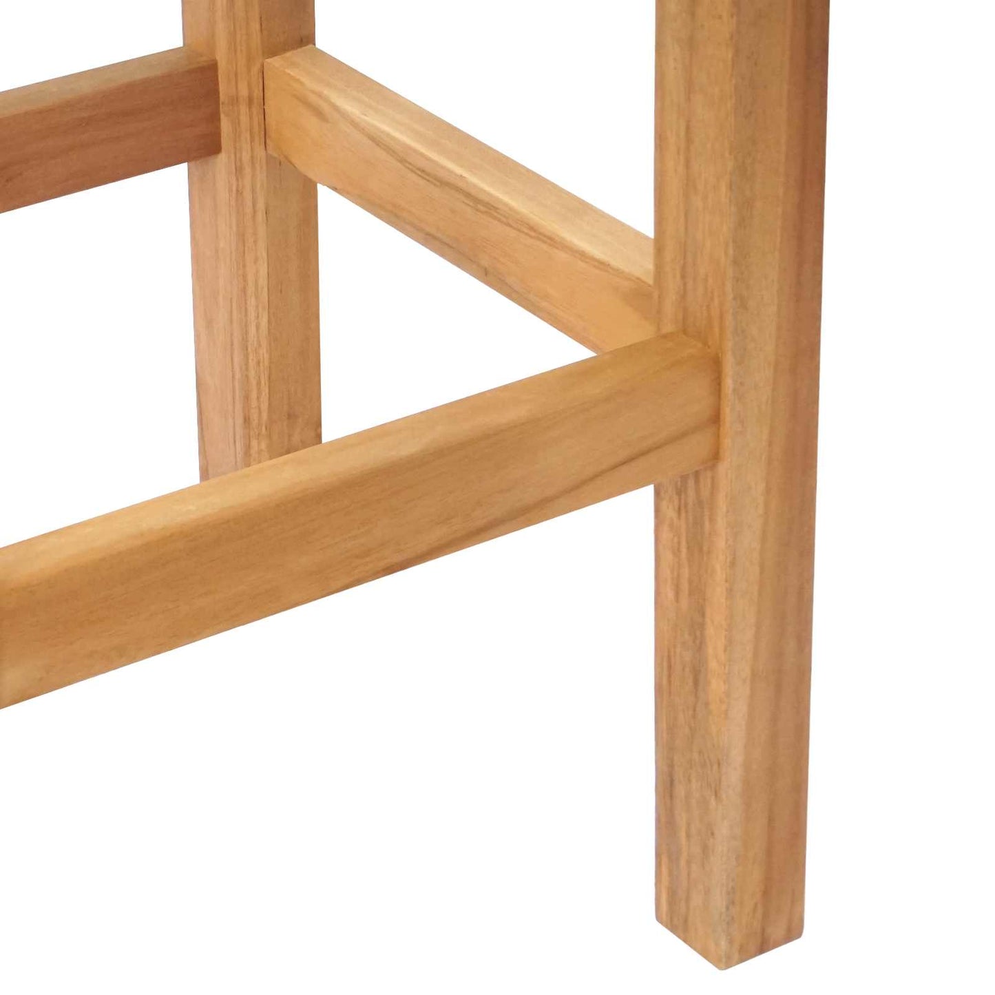 Barstol 4 pcs Naturlig Massivt Teaktre