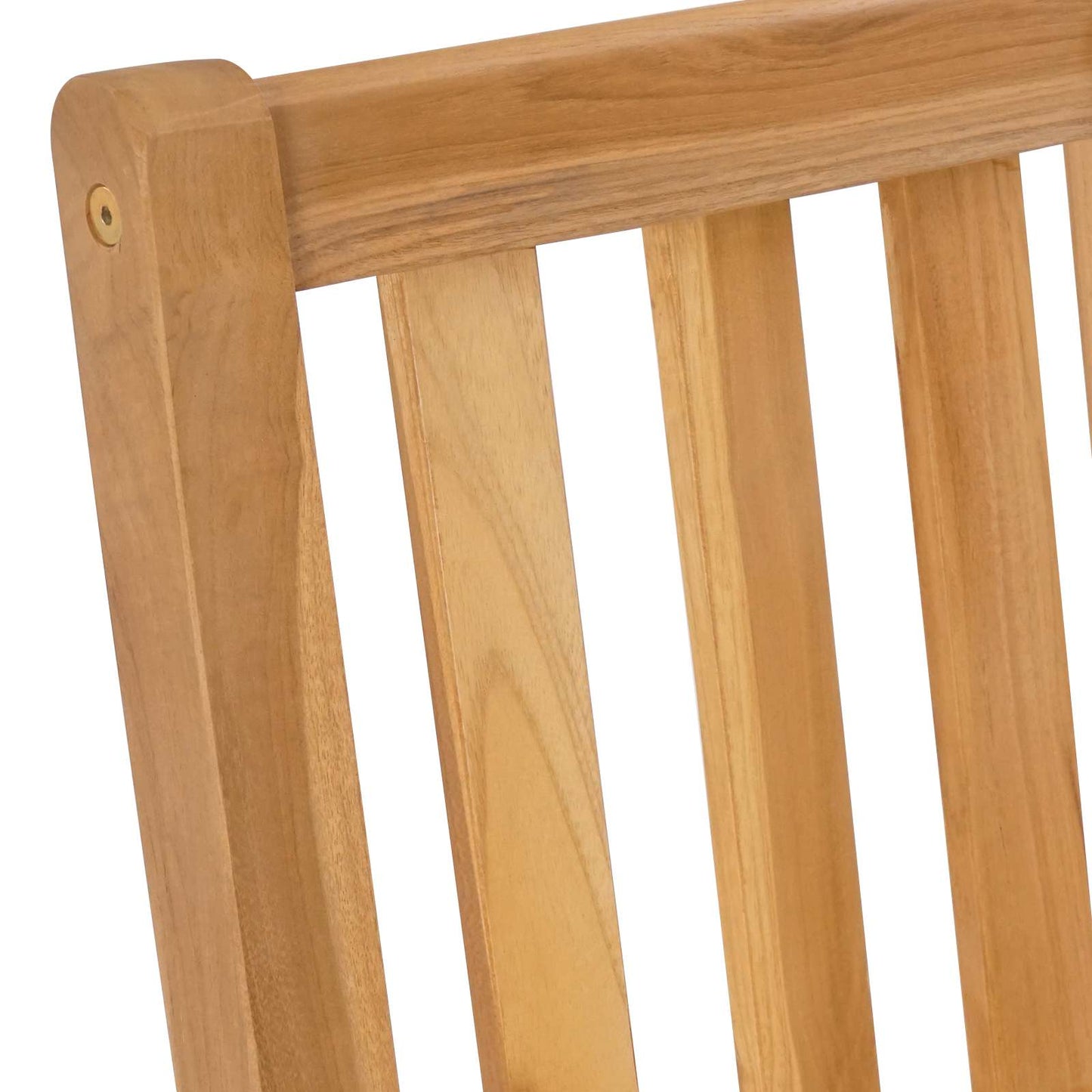 Barstol 2 pcs Naturlig Massivt Teaktre