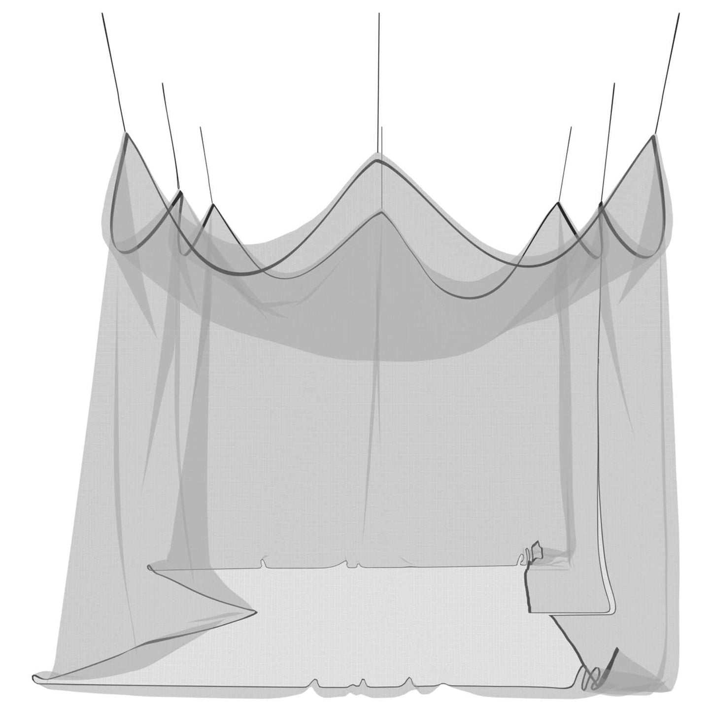 Hage Myggenett 156 Mesh Svart 3 x 6 x 2,5 m Polyester