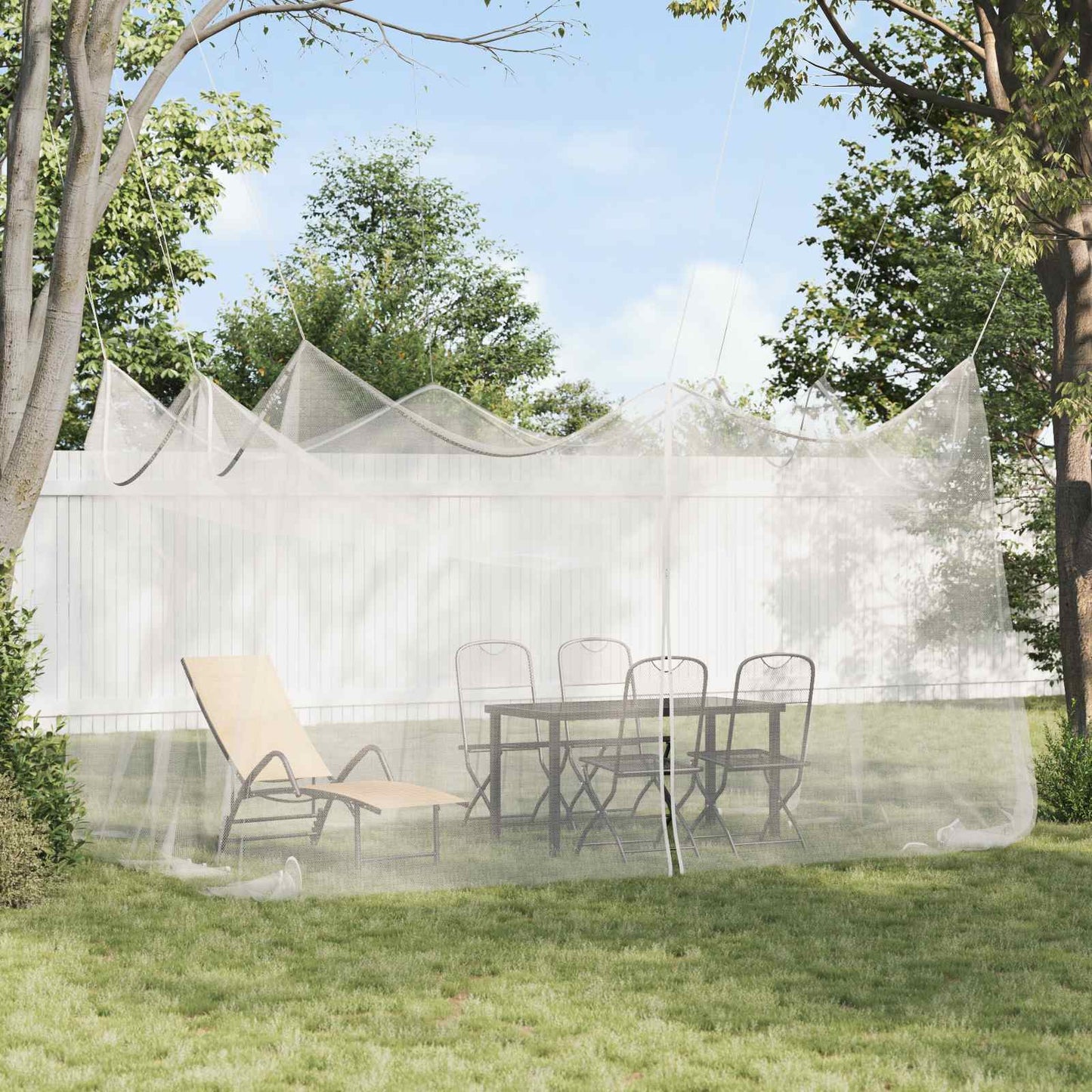 Hage Myggenett 156 Mesh Hvit 3 x 4,5 x 2,5 m Polyester