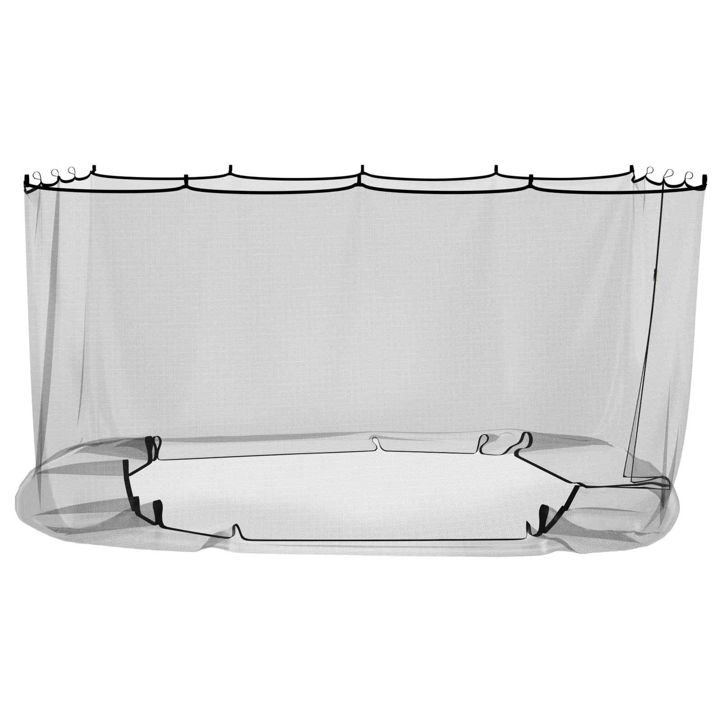 Myggnett for hagepavillon 220 mesh Svart 4 x 3 x 2 cm Polyester