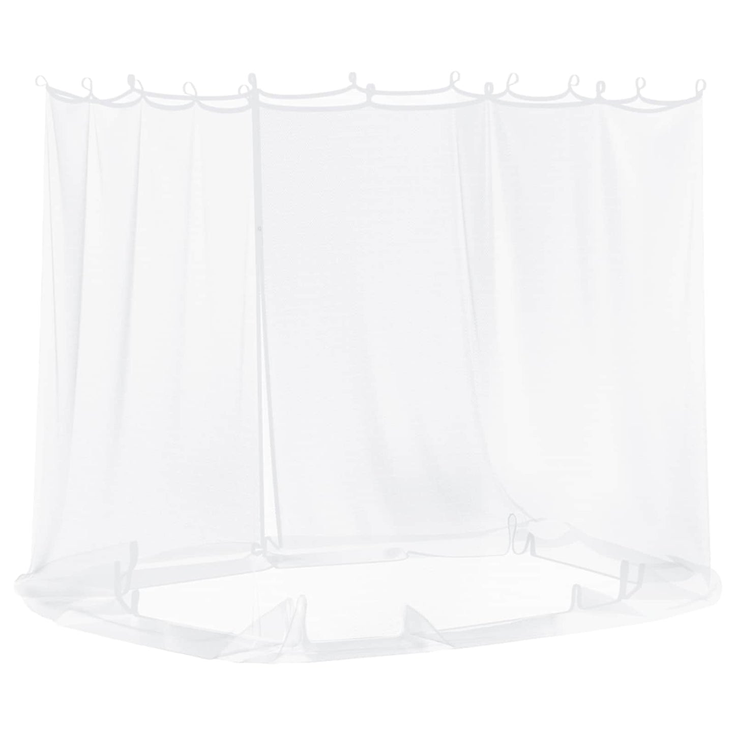 Myggnett for hagepavillon 220 mesh Hvit 2 x 2 x 2 m Polyester